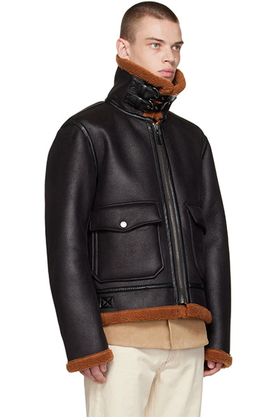 22 F/W Tom faux leather jacket